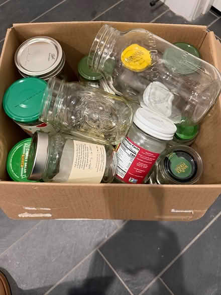 Photo of free Box of Jars (Coolidge Corner, Brookline) #1