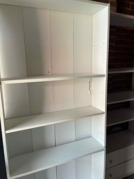 Photo of free Tall wood shelves (loughborough) #3