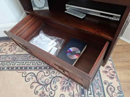 Photo of free Wood tv unit (Porthcawl CF36) #3