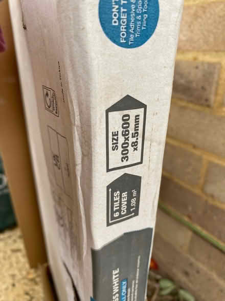 Photo of free 4 large tiles (Ambrosden OX25) #3