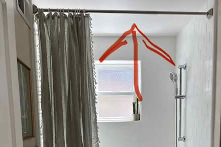 Photo of free Brush Nickel Shower Rod (Sorich Park) #1