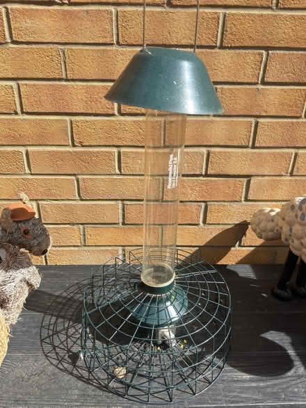 Photo of free Tall bird feeder with cage (Dunton SG18) #1