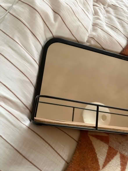 Photo of free Black mirror with shelf (Lewisham) #2