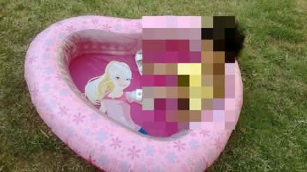 Photo of free small, baby-pink, heart-shaped Barbie paddling pool (Hoddesdon EN11) #1
