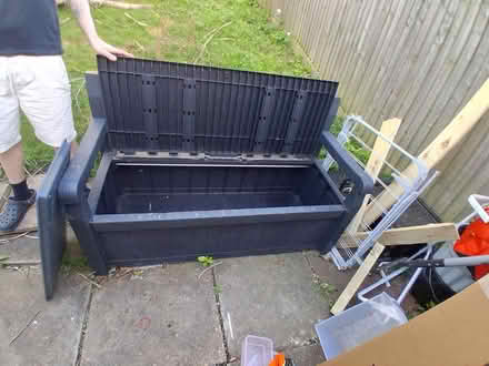 Photo of free Keter garden storage bench x 2 (Milton Keynes) #2