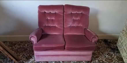 Photo of free 2 seater sofa and chairs (Bn27) #1