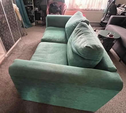 Photo of free Green teal sofa (BH17 canford heath) #2