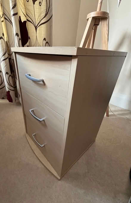 Photo of free Bedside table/ set of drawers (Woodseats S8) #2