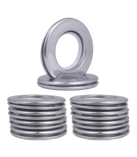 Photo of Curtain silver metal eyelet rings (Chingford E4) #1