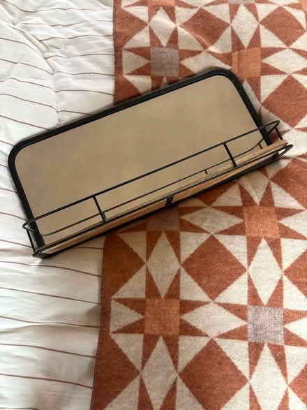 Photo of free Black mirror with shelf (Lewisham) #1