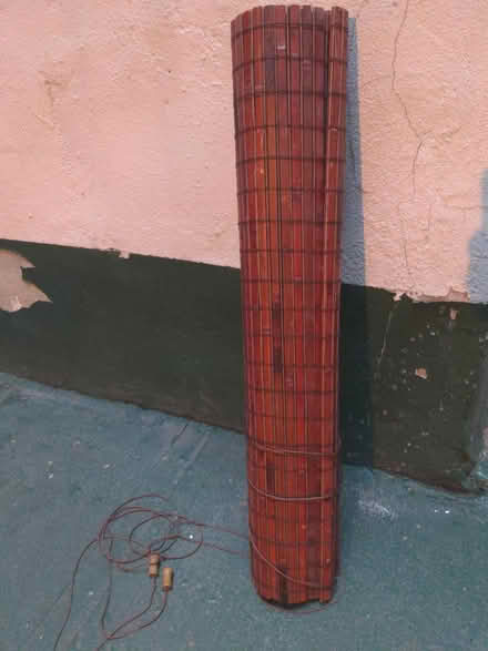Photo of free Bamboo Roman shade, 31 by 72 inches (Morningside Heights/Claremont) #1