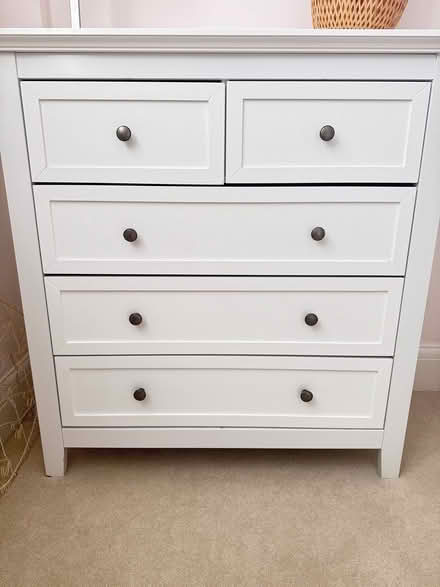 Photo of free White chest of drawers (Bath) #1