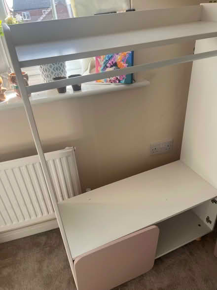 Photo of free Toddler clothes rail, toy box, canvas boxes and chair (Tidbury Green B90) #1