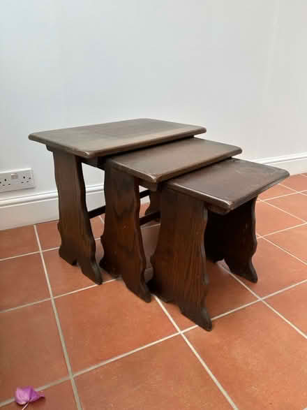 Photo of free Solid Wood Nesting Tables (Se9 2af) #1