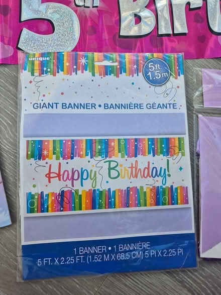 Photo of free Birthday banners, various (IG6) #3