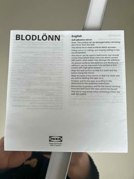 Photo of free 2 mirrors 30x30cm each (Chalk Farm NW3) #1