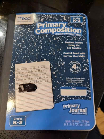 Photo of free K-2 primary composition notebook (Chelsea/Flatiron) #2