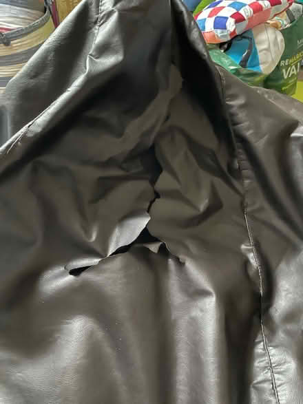 Photo of free Large faux leather bean bag (M20 Didsbury) #2