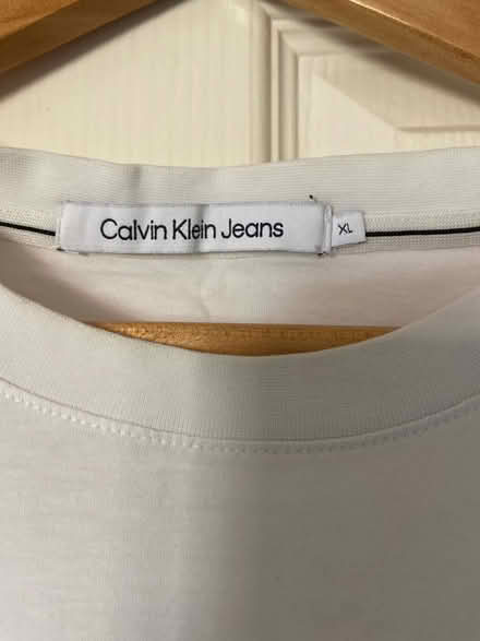 Photo of free XL White CK T Shirt with logo (Hucclecote GL3) #2