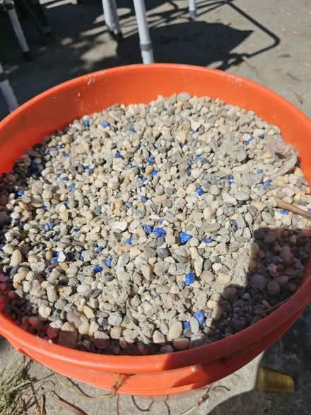 Photo of free Bucket aquarium gravel (Los Altos) #1