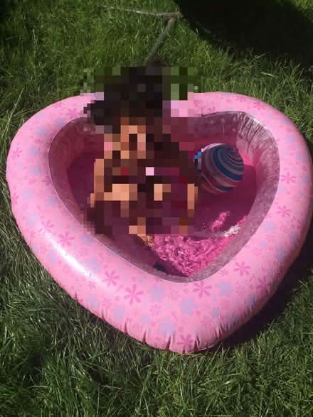 Photo of free small, baby-pink, heart-shaped Barbie paddling pool (Hoddesdon EN11) #3