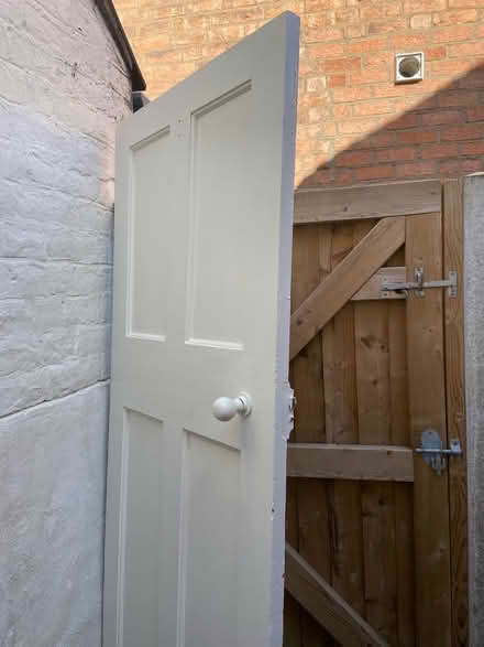 Photo of free 1930s. Internal door .. in good order together with lock (Greenfields SY1) #3