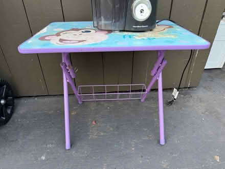 Photo of free Child’s folding table (1075 Valencia Avenue) #1