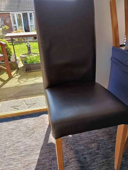 Photo of free 2 high back dining chairs (CW1) #1