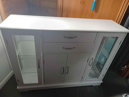 Photo of free White cabinet with glass (Llanbradach CF83) #2