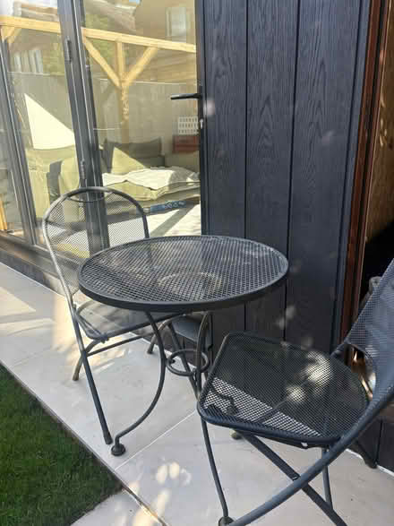 Photo of free Metal garden table and chairs (Kingston Gate KT2) #1