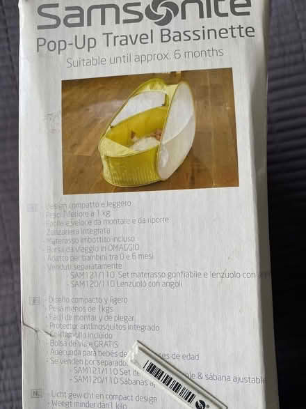 Photo of free Samsonite travel bassinette (North Watford WD24) #1