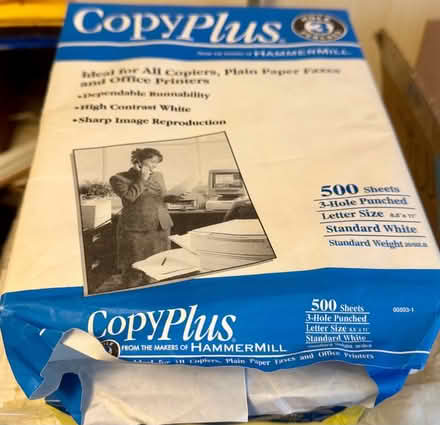 Photo of free Ream of 3-hole punched paper (Forest Hills near Union Tpk) #1