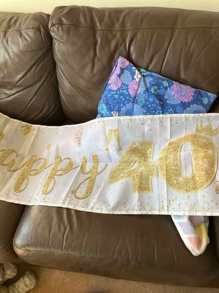 Photo of free Happy 40th birthday banner (Whitecross) #1