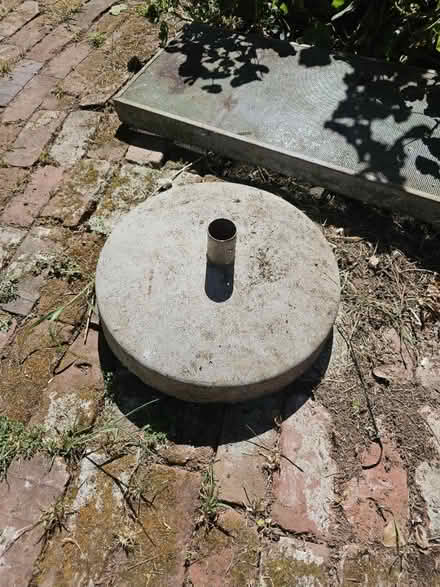 Photo of free 2 Cement umbrella stands (Los Altos) #2