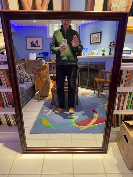 Photo of free 36x52" mahogany mirror (near Tartan/ Jockvale) #1