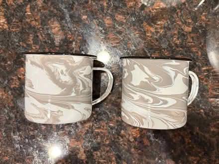 Photo of free Pair of metal coffee mugs (Eckington) #1