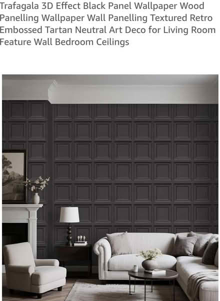 Photo of free Black panelled wallpaper (Abingdon-on-Thames OX14) #2