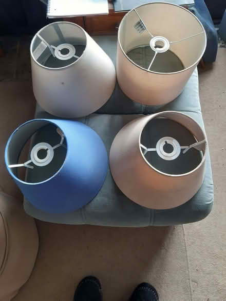 Photo of free 4 ceiling light shades (Old Walcot SN3) #1