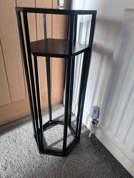 Photo of free X2 black hexagon side tables ASAP GONE (Black Lane M26) #1