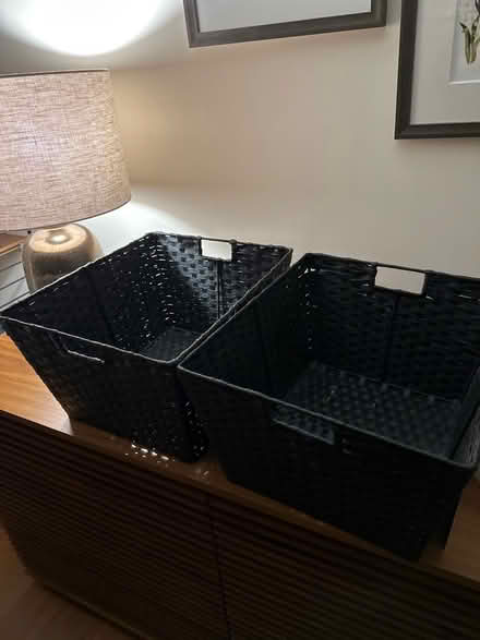 Photo of free 2 x large storage baskets (Woodford SK7) #1