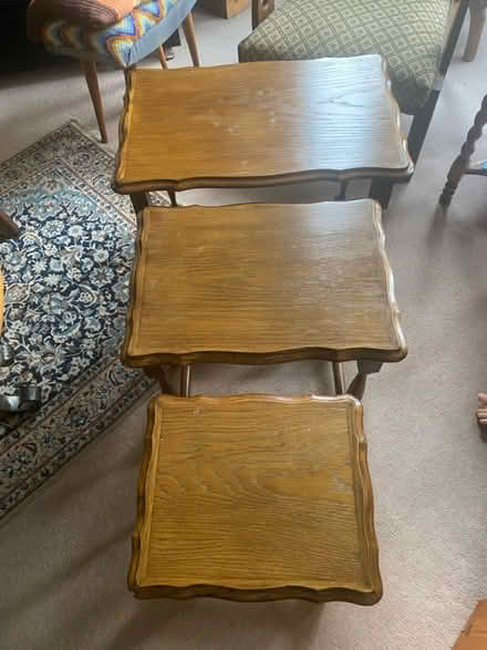 Photo of free Set of 3 nesting tables (Peterborough Broadway PE14DG) #2