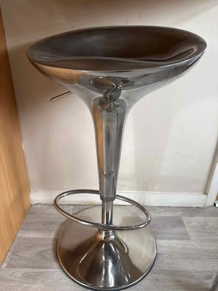 Photo of free One silver bar stool (Barnes SW13) #1
