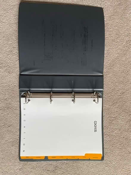Photo of free 4 ring folder with dividers (Allestree Park DE22) #3
