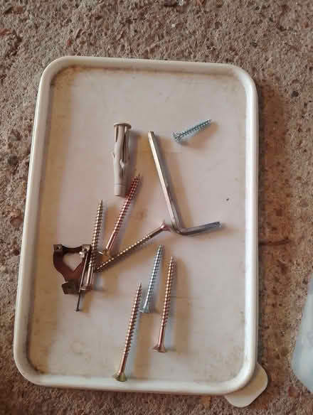 Photo of free assorted screws, Rawl plugs and picture hooks (South Woodford E18) #2