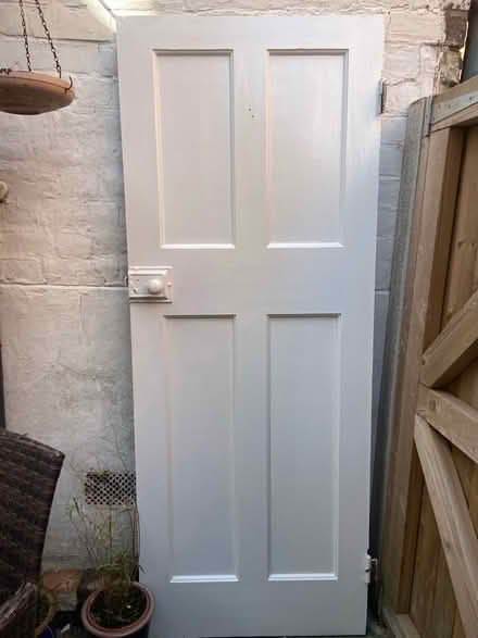 Photo of free 1930s. Internal door .. in good order together with lock (Greenfields SY1) #1