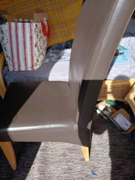Photo of free 2 high back dining chairs (CW1) #2