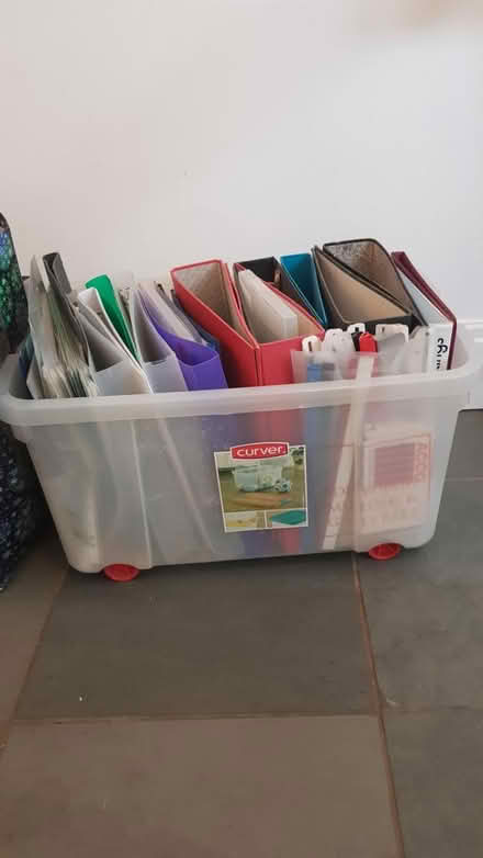 Photo of free Box of files and plastic wallets (HP10 penn) #1