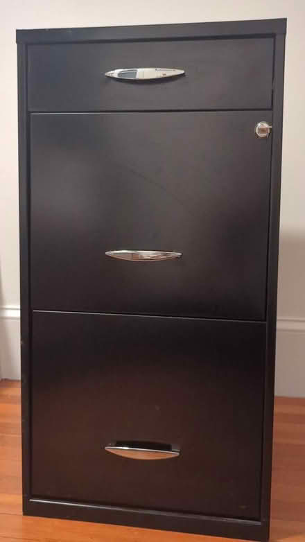 Photo of free Three drawer filing cabinet (Newport) #1