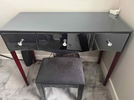 Photo of free Smoked glass dressing table&drawer (Earlsdon Coventry) #1