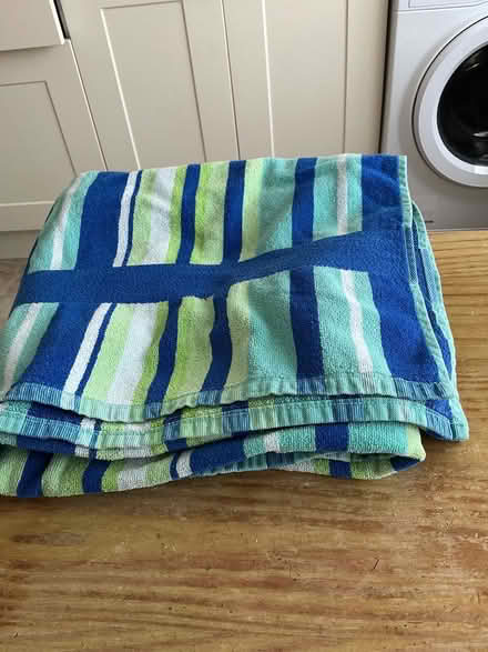Photo of free Beach towel hardly used (Calcot RG31) #1